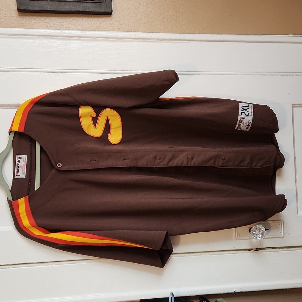SAN DIEGO MEN'S THROWBACK JERSEY SIZE XXL PREOWNED NEVER WORN